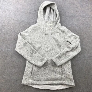 The North Face Hoodie Girls Large Gray Fleece Toggle Front Sweater - Picture 1 of 8
