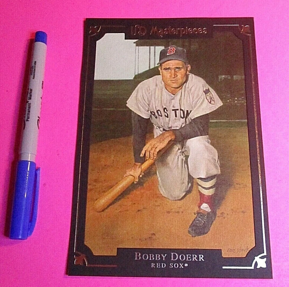UD Masterpieces Box Topper 2007 5x7 Jumbo #MP-11 Bobby Doerr Red Sox, enmarcado. Foto 1 de 1