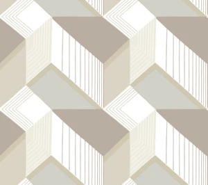York Wallcoverings Black and White Resource Library BW3881 Graphic Geo Blocks - Picture 1 of 3