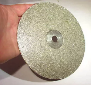 BUTW 8" x 60 grit diamond lapidary faceting flat lap - Imagen 1 de 1