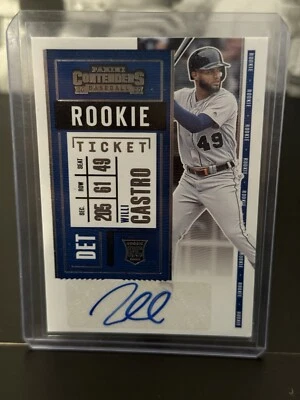 2020 Panini Contenders Willi Castro Rookie RC Ticket Autograph #150 Auto - Image 1 of 2