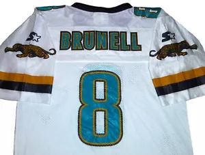 Vintage 90er Jahre MARK BRUNELL JACKSONVILLE JAGUARS NFL CRAWLING JAG TRIKOT JUGEND S-8 - Bild 1 von 3