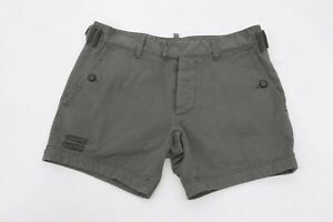 NWT DSQUARED2 Men's 100% Cotton Shorts With Logo Engraved Buttons Size 48/ 32US