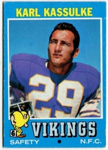 1971 Topps #46 Karl Kassulke Minnesota Vikings - Rookie Card - Picture 1 of 2