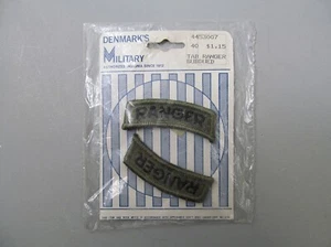 Vtg 70s US Army Ranger Tabs Subdued Denmark's Military Equipment Co. New NOS - Picture 1 of 3