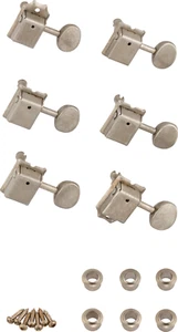 Genuine Fender Vintage Strat/Tele Tuners, 6 in line in Chrome, MPN 0992040000 - Picture 1 of 3