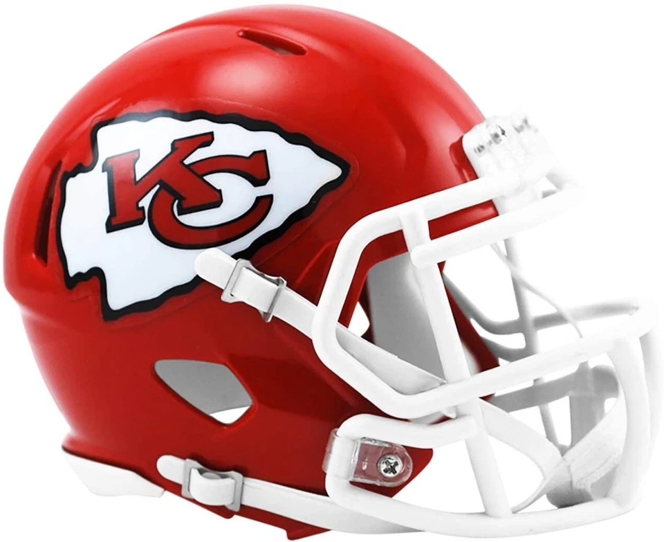 NFL Kansas City Chiefs Mini Helm Speed Footballhelm Riddell 095855991245