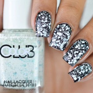 Color Club - Something New - White Light Pastel Blue Glitter Nail Polish 1029 - Picture 1 of 2