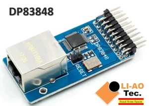 DP83848 Ethernet Transceiver RJ45 Control Interface Board Embedded WEB Server - Imagen 1 de 7