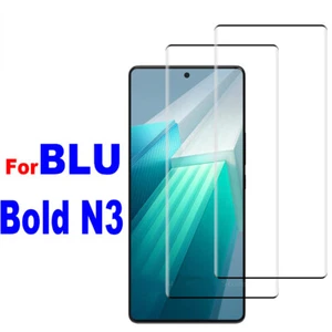 2PCS BLU Bold N3 Full Cover 3D Curved Tempered Glass Film Cover Screen Protector - Picture 1 of 6