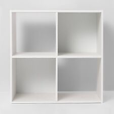 4 キューブ装飾本棚 ホワイト - 部屋の必需品