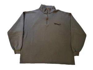 Sudadera De Colección Años 90 Microsoft Windows NT 1/4 Cremallera Gris Talla XL Hecha en EE. UU. - Imagen 1 de 9