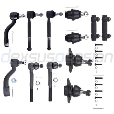 12x Front Tie Rod Ends Ball Joints Fits GMC K2500 K3500 Yukon Chevrolet Tahoe Foto 1 de 4