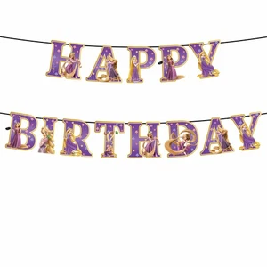 Tangled Princess Birthday Party Decor Supplies Banner for Kids Gifts Decorations - Picture 1 of 2