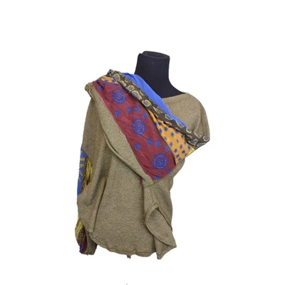 Top térmico manga larga Free People We the Free Brown Blossom talla M+ de gran tamaño Foto 1 de 4