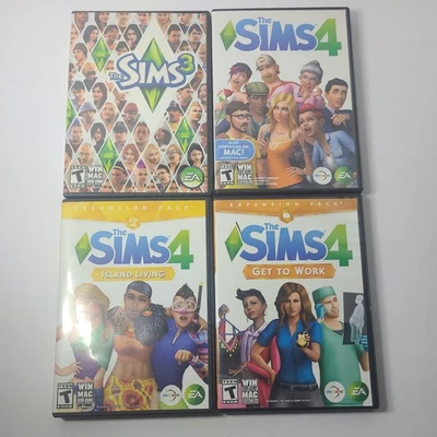 THE SIMS PC Game Lot (Windows/Mac) - Sims 3, Sims4 + Expansion Packs - FREE SHIP - Image 1 of 4