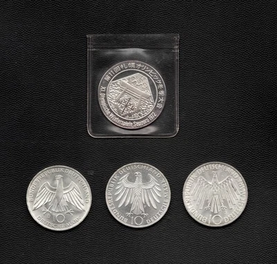 1972 Olympics lot of four Germany Silver Coins - Image 1 of 4