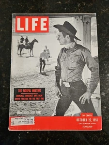Life Magazine October 22 1951 Rodeo Bronc Rider Casey Tibbs - Picture 1 of 6