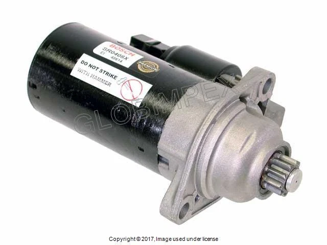VOLKSWAGEN (1995-2010) Starter (Rebuilt) BOSCH OEM + 1 year Warranty - Image 1 of 1