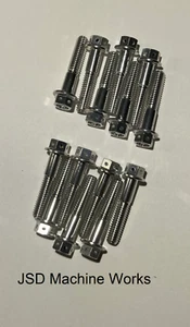 06-20 Yamaha Raptor 700 Aluminum Clutch Cover Bolt Kit Race Spec Hex Head Silver - Picture 1 of 1