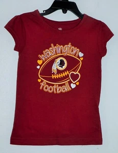 Washington Football Toddler Girl's 2T Tee Shirt, Old Redskins Logo - Picture 1 of 1
