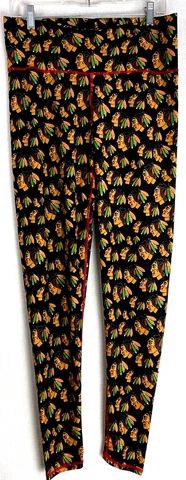 Chicago Blackhawks Leggings By Zoozatz Hockey Ice Fan Women Game NWT L/XL $45 Cover