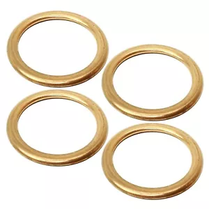 Kawasaki KZ900 Z1 900 KZ1000 KZ1100 - Set of 4 COPPER Exhaust Gaskets Made Japan - Picture 1 of 1