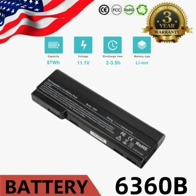 Batería 9 CELDAS para HP Elitebook 8460p 8460w 8470p 8470w 8560p 8570p CC06 7800mAh Foto 1 de 4