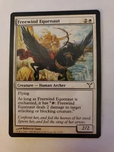 MTG Magic The Gathering Card Freewind Equenaut Creature Human Archer White Disse - Picture 1 of 2