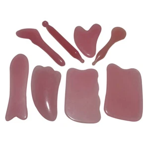 Eyes face gua sha board facial scraping scrapping plate face body massage Too-mx - Foto 1 di 20