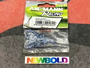 RC Body Clips, Medium, Blue, Quality Item, New in Packet, 10pcs - Picture 1 of 1