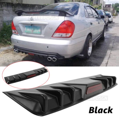 Fin Rear Bumper Diffuser Fins Spoiler Lip Splitter For Nissan Sentra 2013-2019 — 第 1/4 张图片