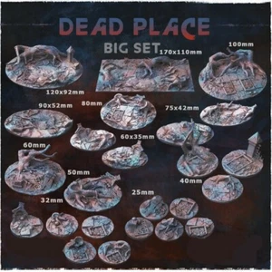 Warhammer AOS Resina Base Toppers Mesa Wargaming Dead Place (Pequeñas Bases) - Imagen 1 de 1