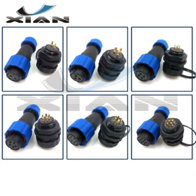 SD16 2Pin~9Pin Panel Mount Connector Plug Socket,Outdoor Power Cable Connector - Image 1 of 4