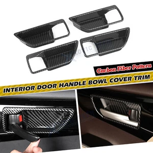 For Highlander 2020+ Interior Door Handle Bowl Cover Trim, Carbon Fiber Texture - Picture 1 of 16