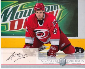 ANDREW LADD Signed 8x10 Photo 2006-07 Upper Deck BAP Portraits Rare SP Auto - Picture 1 of 2