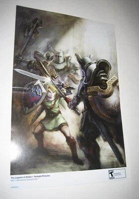 Legend of Zelda: Twilight Princess Poster # 3 Link vs Knights MOVIE COMING! - Image 1 of 3
