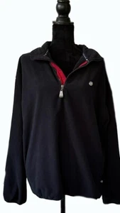 Ladies AHead Authentic Fleece Jacket, Med,  100% Polyester, Pin, Navy/Red Trim - Picture 1 of 8