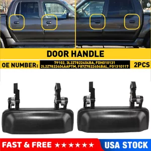 2x Exterior Door Handle For 1998-2003 Ford Explorer Front Driver/ Passenger Side - Picture 1 of 8