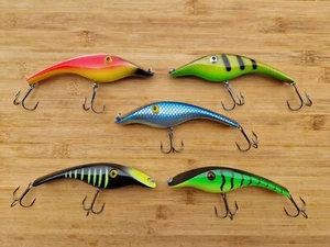 5 x Schweden Wobbler für Hecht 14cm/42Gr Muskie Jerkbait Pike Jerk Kein Zalt Neu - Bild 1 von 8