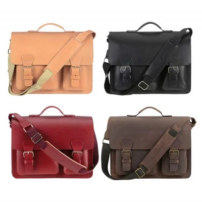 RUITERTASSEN Lehrertasche Leder XL 3 Fächer Schultasche Aktentasche Herren Damen - Bild 1 von 3