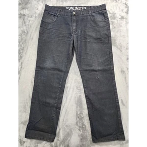 Ecko 72+Unlimited Slim Straight Denim Jeans Size W42/L32 Dark Wash Hip Hop - Picture 1 of 12