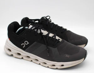 On Cloud Runner Sneakers Mens Black Gray Mesh Running Shoes - Size 11.5 - Picture 1 of 9