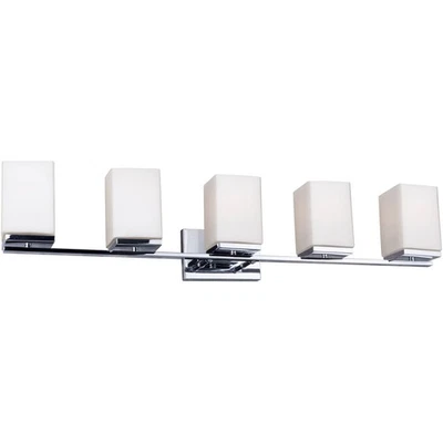 Forte Lighting 5145-05-05 Ella 5 Light 38 inch Chrome Vanity Light Wall Light - Image 1 of 3