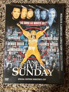 Any Given Sunday Directors Cut DVD, 2000, Special Edition NEW - Picture 1 of 2