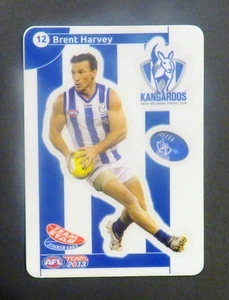 2013 AFL Team Coach "TEAM STAR" Sticker Card: BRENT HARVEY (North Melbourne) #12 - Picture 1 of 2
