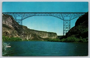Postcard Perrine Memorial Bridge (Rim-to-Rim Bridge) Idaho - Picture 1 of 2