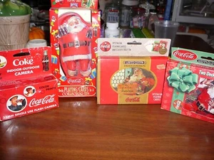 COCA COLA COLLECTIBLES TINS CARDS AND CAMERA - Picture 1 of 5