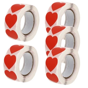 5 Rolls Liebe Aufkleber Rote Zum Valentinstag Valentinstagdekoration - Bild 1 von 12