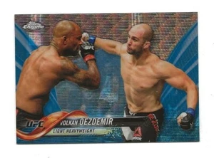 2018 Topps UFC Chrome VOLKAN OEZDEMIR Blue Wave REFRACTOR #32/75 - Picture 1 of 2